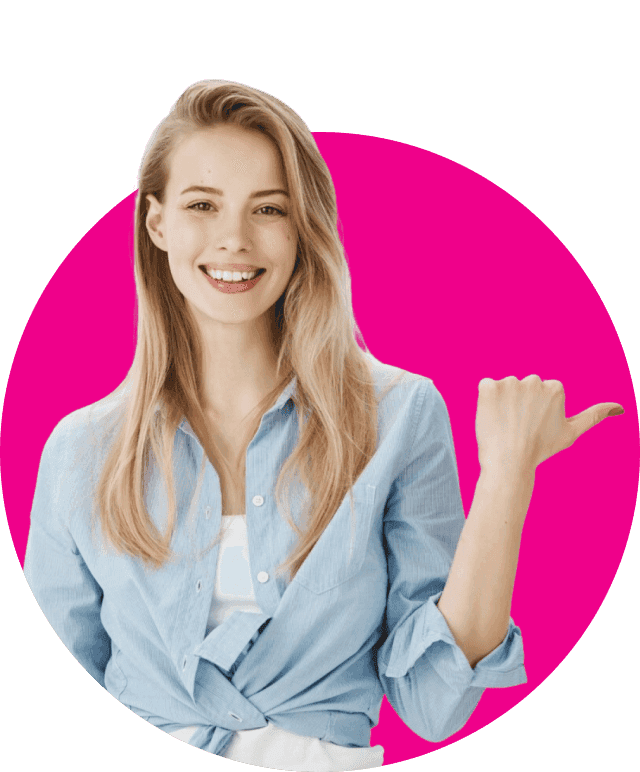 Woman pointing