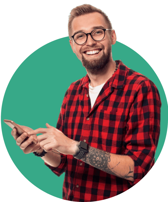Man with phone