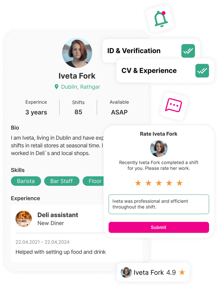 Mobile profile interface